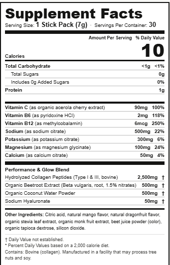 Electrolyte Drink Mix.